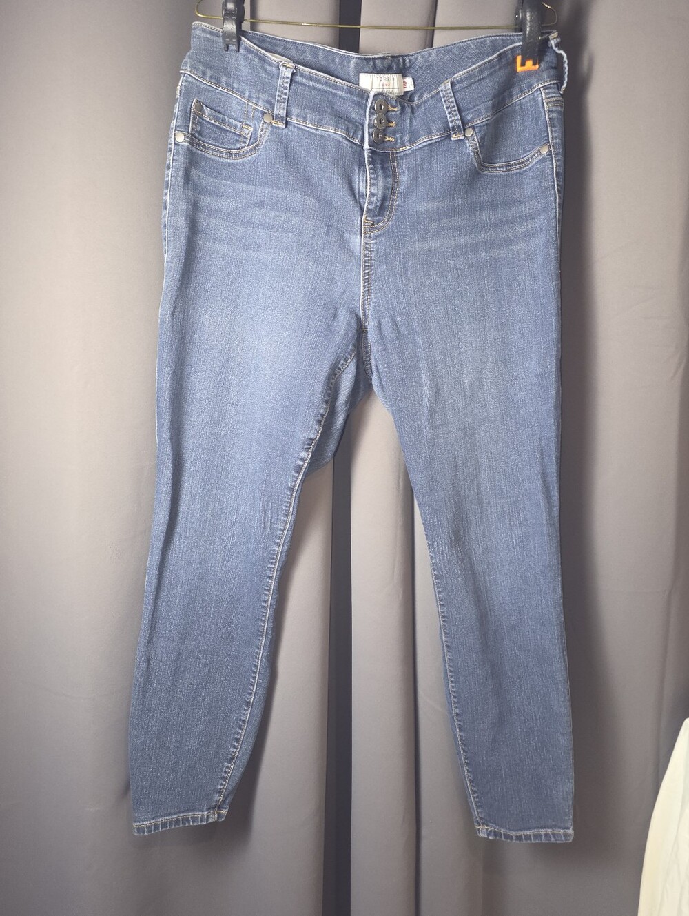 Torrid Women’s Plus Size 18R Denim Jegging Jeans – Blue Stretch Skinny 3 Button